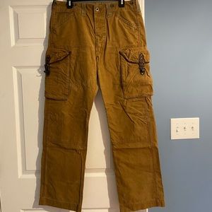 RRL Dry Goods Ralph Lauren Oilcloth Cotton Paneled Cargo Pant W32L32